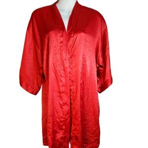 VS red satin robe S/M